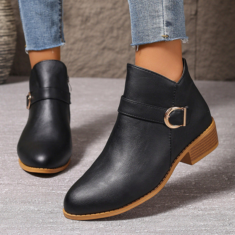 Code Pointed Comfortable Martin Boots In Stock