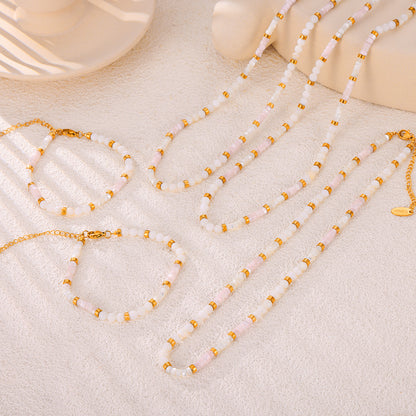 French Elegance Gentle Casual Style Jewelry Shell Beaded Design Sense