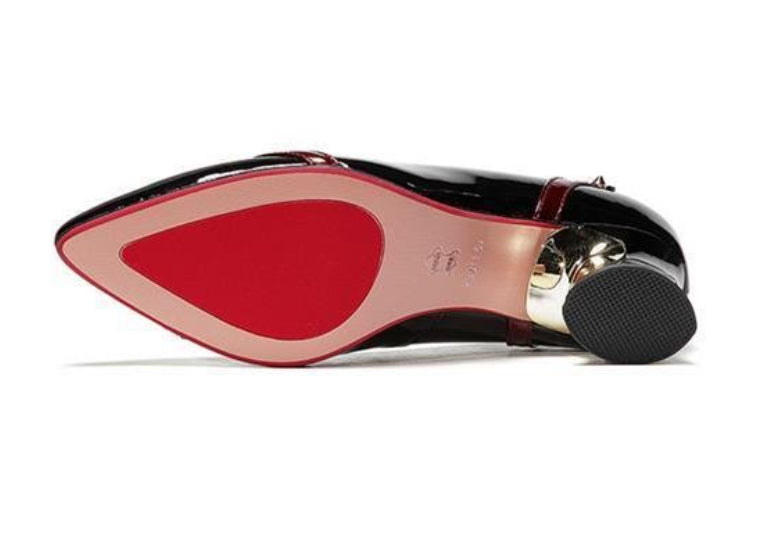 Women's Chunky Heel Temperament Wild Pointed Toe Shoes