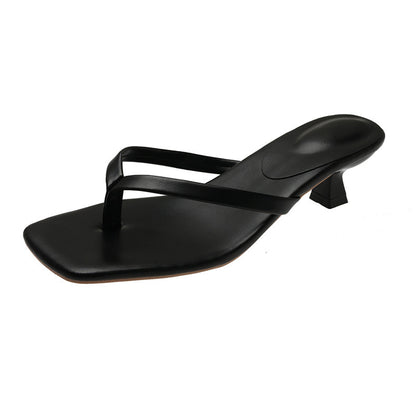 Fashionable Flip-Flops With High Heels